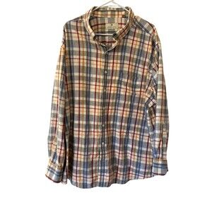 Oak Hill Big & Tall Men’s 2X Long Sleeve Button Down Shirt Approx. 52 Inch Chest